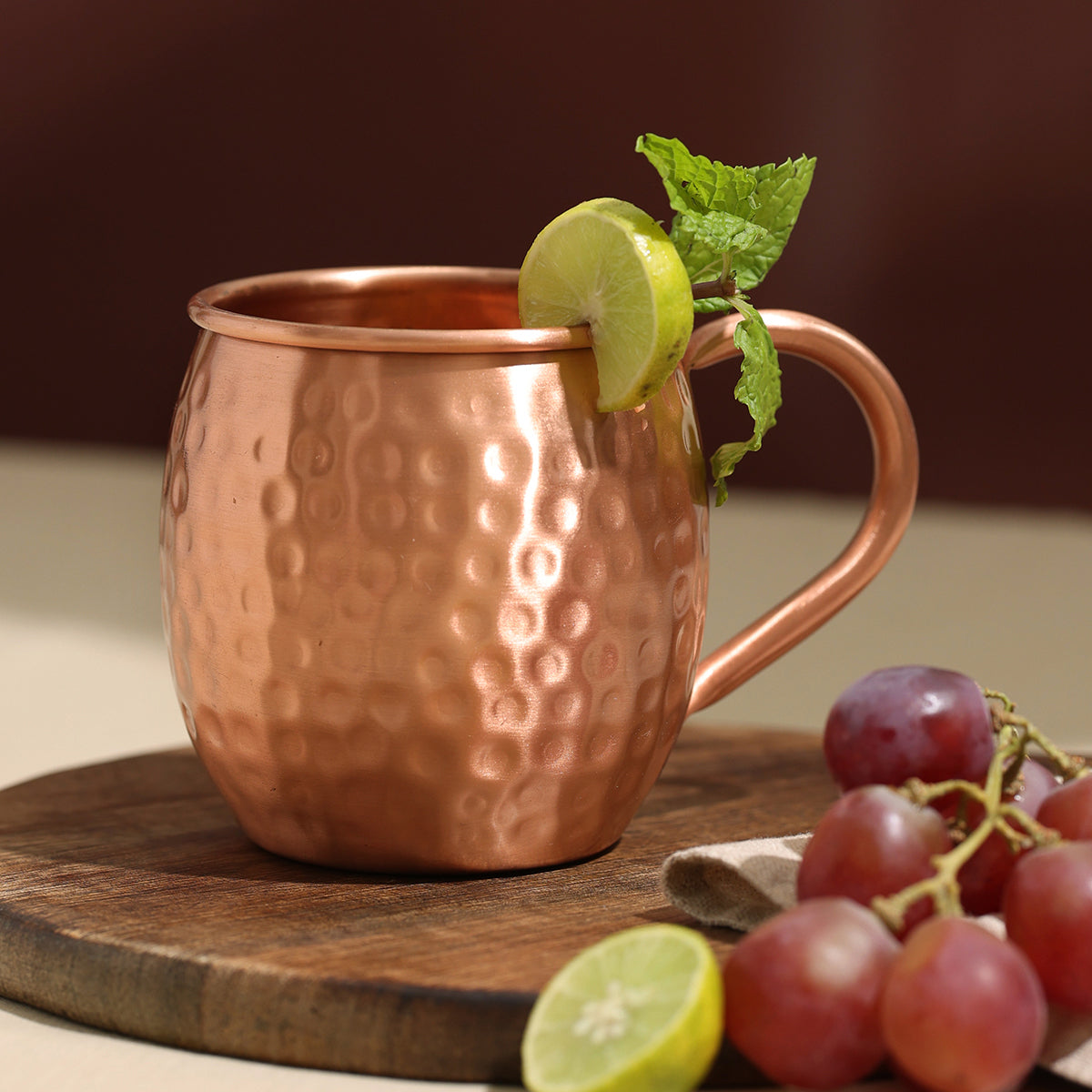 Hand-hammered Copper Moscow Mule Mug | 500 ml | Single
