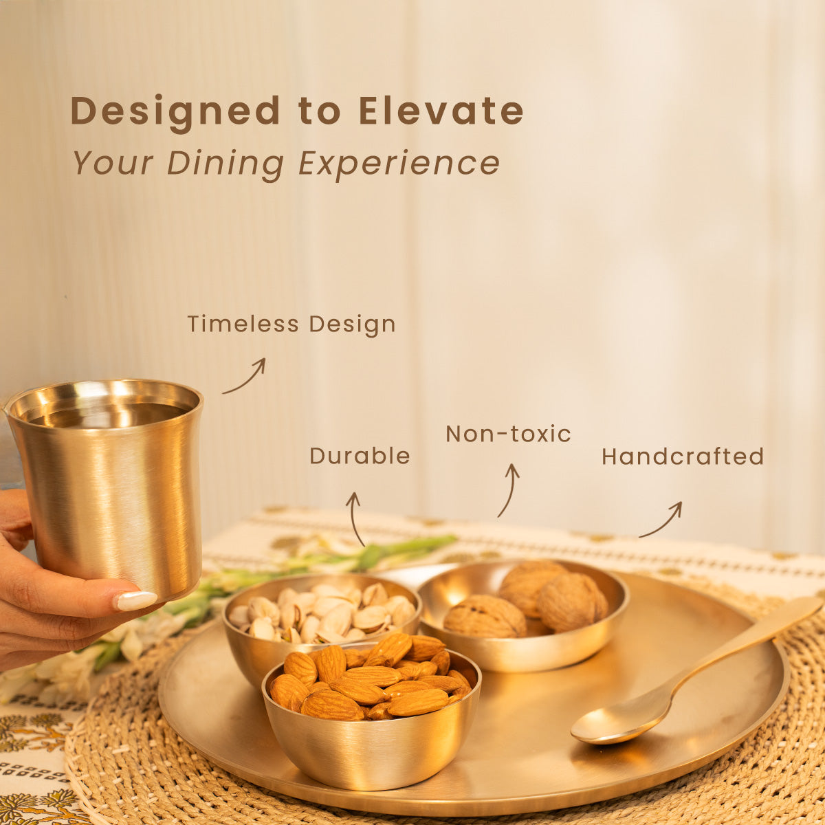 Kansa Thali Set | 6 Pieces | Boosts Immunity