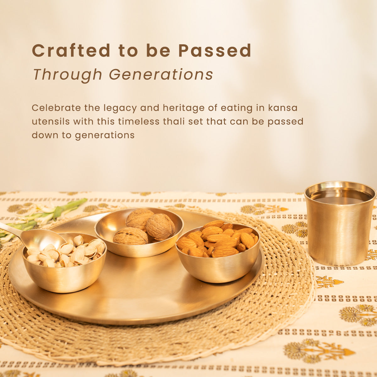 Kansa Thali Set | 6 Pieces | Boosts Immunity