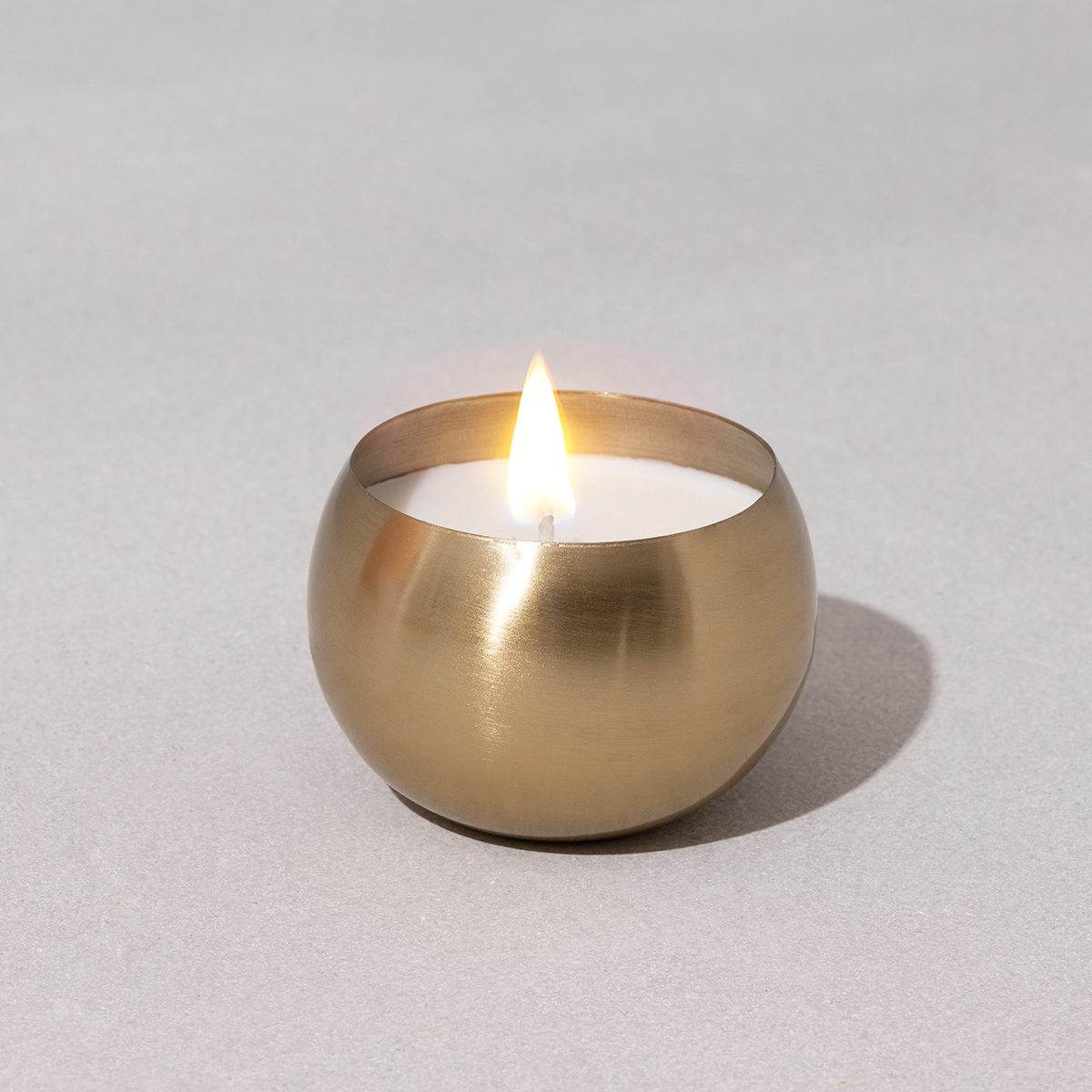 Brass Soy Wax Candles | Set of 4 | Lavender & Patchouli | Gift Box