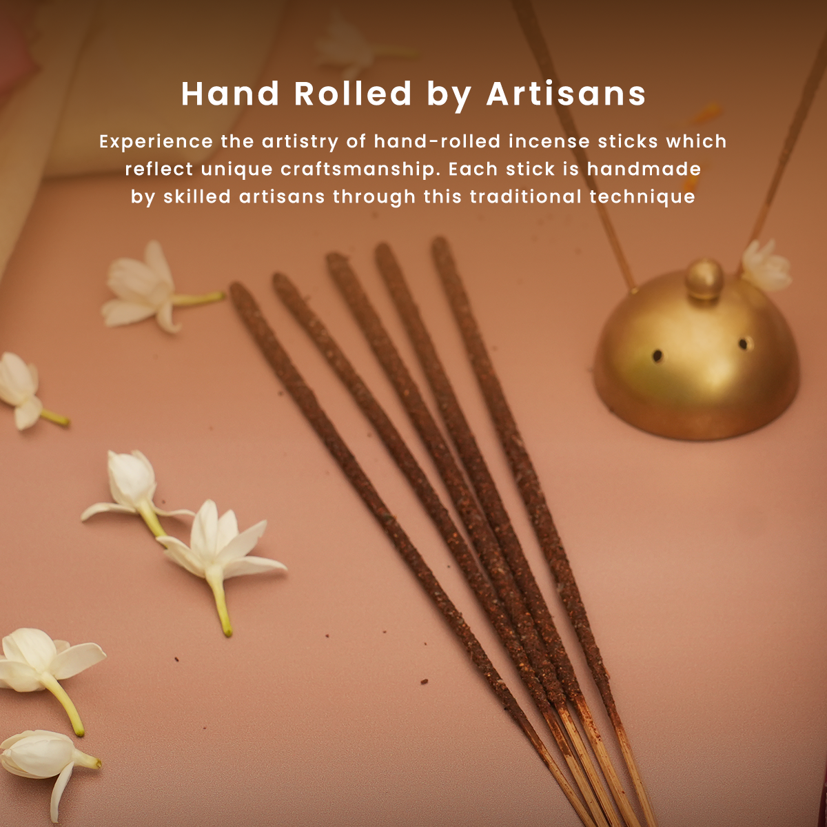 Rose Incense Sticks | Pack of 40 | Charcoal-free