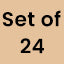 Kansa Thali Set of 24 | 144 Pieces | 11 inches | Boost Immunity