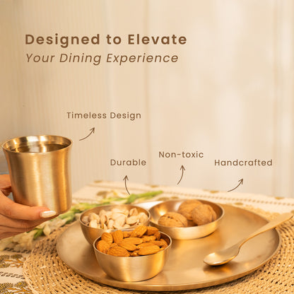 Kansa Thali Set | 6 Pieces | Boosts Immunity