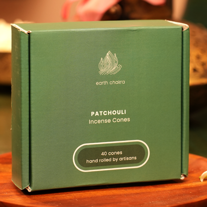 Patchouli Incense Cones | Pack of 40 | Charcoal-free