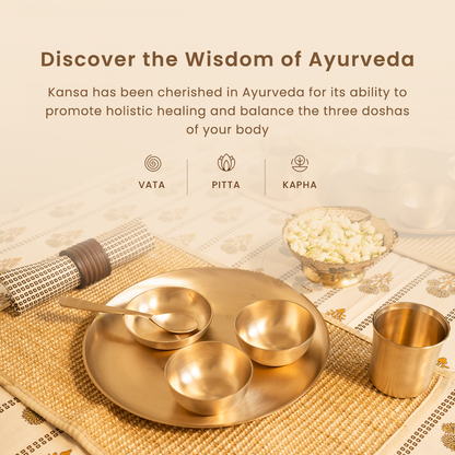 Kansa Thali Set | 6 Pieces | Boosts Immunity