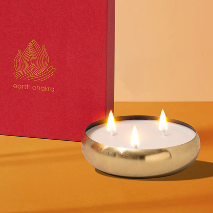 Gift Hamper | 3 Wick Scented Candles | Rose | Soy Wax Candles