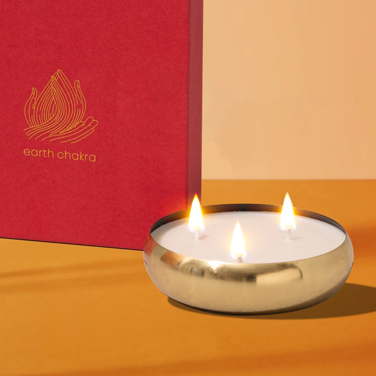 Gift Hamper | 3 Wick Scented Candles | Rose | Soy Wax Candles