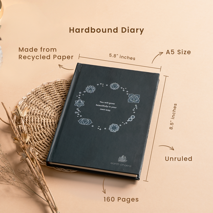 Eco-friendly Diary & Plantable Pens Set | Green Colour
