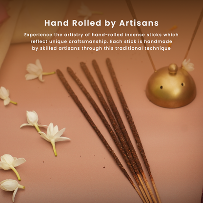Rose Incense Sticks | Pack of 40 | Charcoal-free
